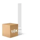 Lot 10x Noxion Lucent PL-S LED  6W - 830 Blanc Chaud | 4-Pins - Équivalent 11W
