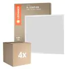 Lot 4x Ledvance Panneau LED Compact Aluminium Blanc 33W 3630lm - 865 Lumière du Jour | 60x60cm