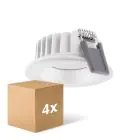 Lot 4x Ledvance Spot LED Air Fix Aluminium Blanc 6W 480lm 36D - 927 Blanc Très Chaud | Diamètre 68mm - IP65 - Meilleur rendu des couleurs - Dimmable