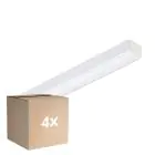 Lot 4x Philips Réglette LED CoreLine Blanc 10.8W/17W 1500lm/2400lm - 830-840 CCT | 60cm - Équivalent 2x18W