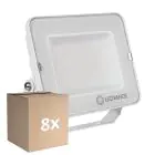 Lot 8x Ledvance Projecteur LED Compact Blanc 50W 5000lm 100D - 865 Lumière du Jour | IP65 - Symétrique 