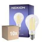 Lot 10x Noxion Lucent Filament LED E27 Poire Filament Claire 10.5W 1521lm - 827 Blanc Très Chaud | Équivalent 100W