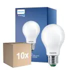 Lot 10x Philips MASTER LED Ampoule Ultra Efficient E27 Poire Dépolie 4W 840lm - 830 Blanc Chaud | Équivalent 60W