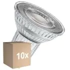 Lot 10x Ledvance Spot LED GU10 PAR16 6.1W 575lm 60D - 930 Blanc Chaud | Meilleur Rendu Des Couleurs - Dimmable - Équivalent 80W