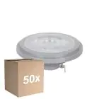 Lot 50x Noxion Spot LED G53 AR111 7.4W 450lm 24D - 930 Blanc Chaud | Meilleur Rendu Des Couleurs - Dimmable - Équivalent 50W