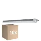 Lot 10x Ledvance Réglette LED Étanche Imperméable Compact 31W 3500lm - 830 Blanc Chaud | 150cm