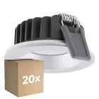 Lot 20x Ledvance Spot LED Air Fix Aluminium Argent 6W 510lm 36D - 930 Blanc Chaud | Diamètre 68mm - IP65 - Meilleur rendu des couleurs - Dimmable