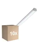 Lot 10x Philips Réglette LED Étanche WT060C 28W 3400lm - 840 Blanc Froid | 150cm - 1x Câblage Traversant