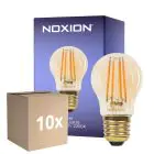 Lot 10x Noxion Lucent Lustre LED E27 Filament Ambre 4.5W 400lm - 822 Blanc Très Chaud | Dimmable - Équivalent 35W