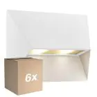 Lot 6x Nordlux Pontio 27 Applique Murale Aluminium Blanc | Convient pour 2x GU10