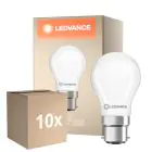 Lot 10x Ledvance Classic LED B22 Poire Dépolie 3.4W 470lm - 827 Blanc Très Chaud | Équivalent 40W