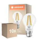 Lot 10x Ledvance Classic LED B22 Poire Filament Claire 5.9W 806lm - 827 Blanc Très Chaud | Équivalent 60W