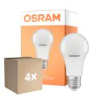 Lot 4x Osram LED Star Classic E27 Poire Dépolie 10W 1055lm - 827 Blanc Très Chaud | Détecteur De Lumière - Équivalent 75W