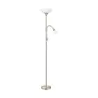 Eglo Lampadaires Salon Up 2 Acier Nickel Satiné | IP20 - Convient pour 1x E27 