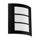 Eglo Applique Murale City Acier Noir | IP44 - Convient pour 1x E27