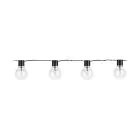 Eglo LED Guirlande lumineuse Partaj Noir 4.5M - 830 Blanc Chaud | incl. 16 Sources lumineuses