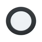 Eglo Encastré Spot Éclairage de salle de bains Fueva 6 Plastique Noir 6.3W 720lm - 827-840-865 CCT