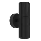 Eglo Applique Murale Tomelloso Extérieur Aluminium Noir Up & Down  | Convient pour 2x GU10