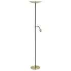 Eglo Lampadaires Salon Conivarino Acier Brushed Laiton, Noir 30.5W 3150lm - 827 Blanc Très Chaud | Dimmable